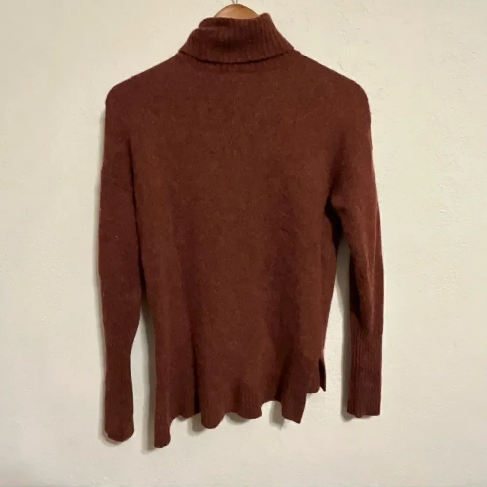 J. Crew Brown Wool Blend Turtleneck Sweater